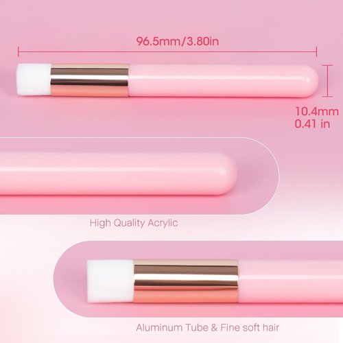 Buqikma Lash Brush Cleaning Set - 2 Pink Brushes for Effective Lash and Blackhead Removal