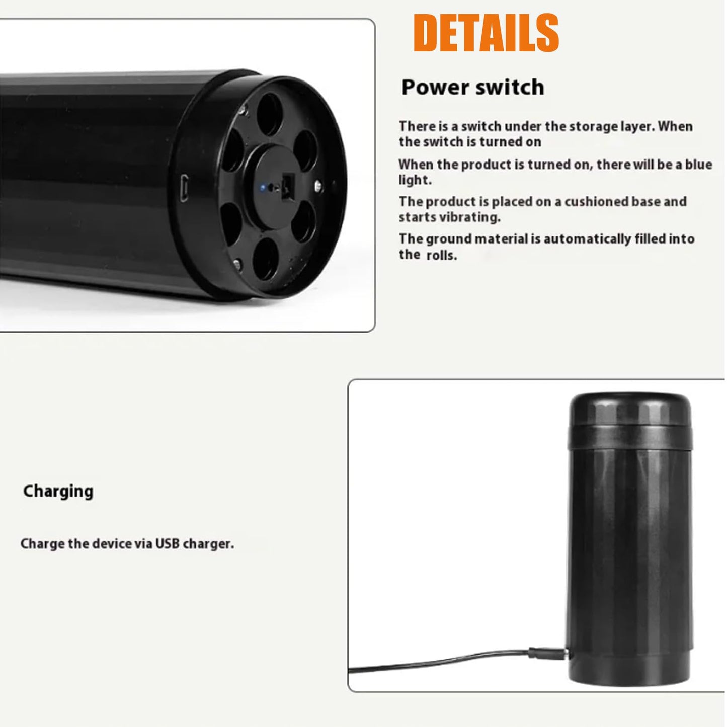 Swifty Roll - The Swifty Cylinder,2025 Upgraded the Swifty Cylinder Grinder and Roller,2in1 Swifty Roll Grinder and Cone Filler,Electric Rolling Machine,Say Goodbye to Hassle of Rolling by Hand (2pcs)