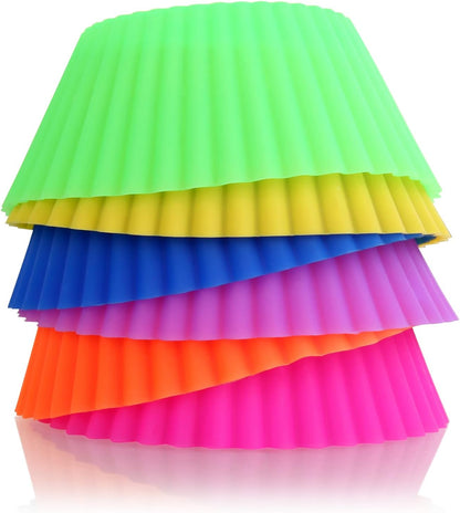 New Star Foodservice Reusable Silicone Baking Cups - 24 Pack Cupcake Liners for Easy Baking