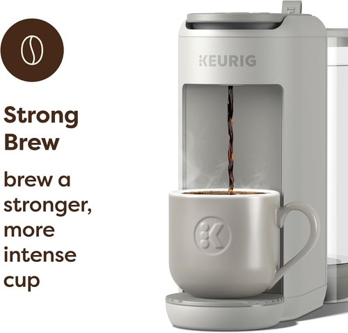 Keurig K-Mini Mate Plus Coffee Maker - Compact Single-Serve with Brew Over Ice & Strong Button | 50 oz Reservoir