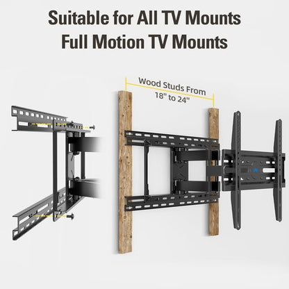 Mounting Dream Universal TV Wall Mount Extension Bracket for Televison Wall Plate, Fitting 16'' - 24'' Wood Studs and Easy Centering in Position, Max Loading Capacity of 154 LBS MD5232