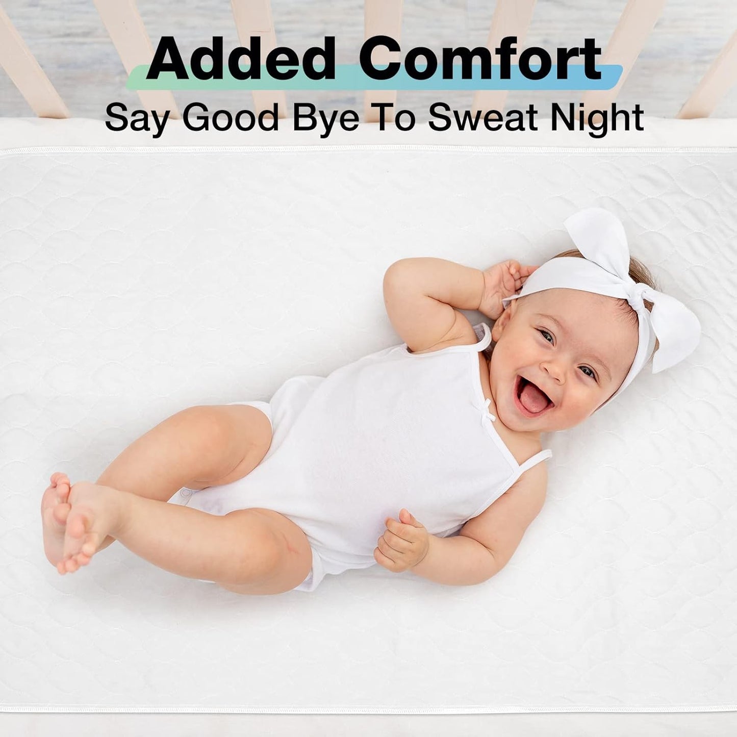 Regine Switzerland Washable Waterproof Bed Pads - Incontinence Protection, 52" x 34" (2 Pack) for Kids, Adults & Pets