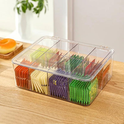 Vtopmart Clear Organizers,Stackable Storage Containers for Office Supplies,Desk Organization and Storage for Jewelry,Art Crafts