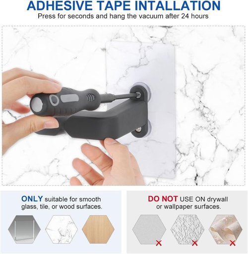 LANMU Wall Mount Holder - Compatible with Shark IX141, IZ377H, V10, V11, V12, V15 Vacuum Cleaners