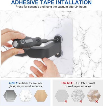 LANMU Wall Mount Holder - Compatible with Shark IX141, IZ377H, V10, V11, V12, V15 Vacuum Cleaners
