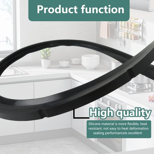 09985 Pressure Canner Sealing Ring Replacement for Presto Model 0178107,0174510,0175107,0175510,0178209,0178410 16 18 23 Quart Pressure Cooker Parts, Including Overpressure Plug(2pcs Gasket)