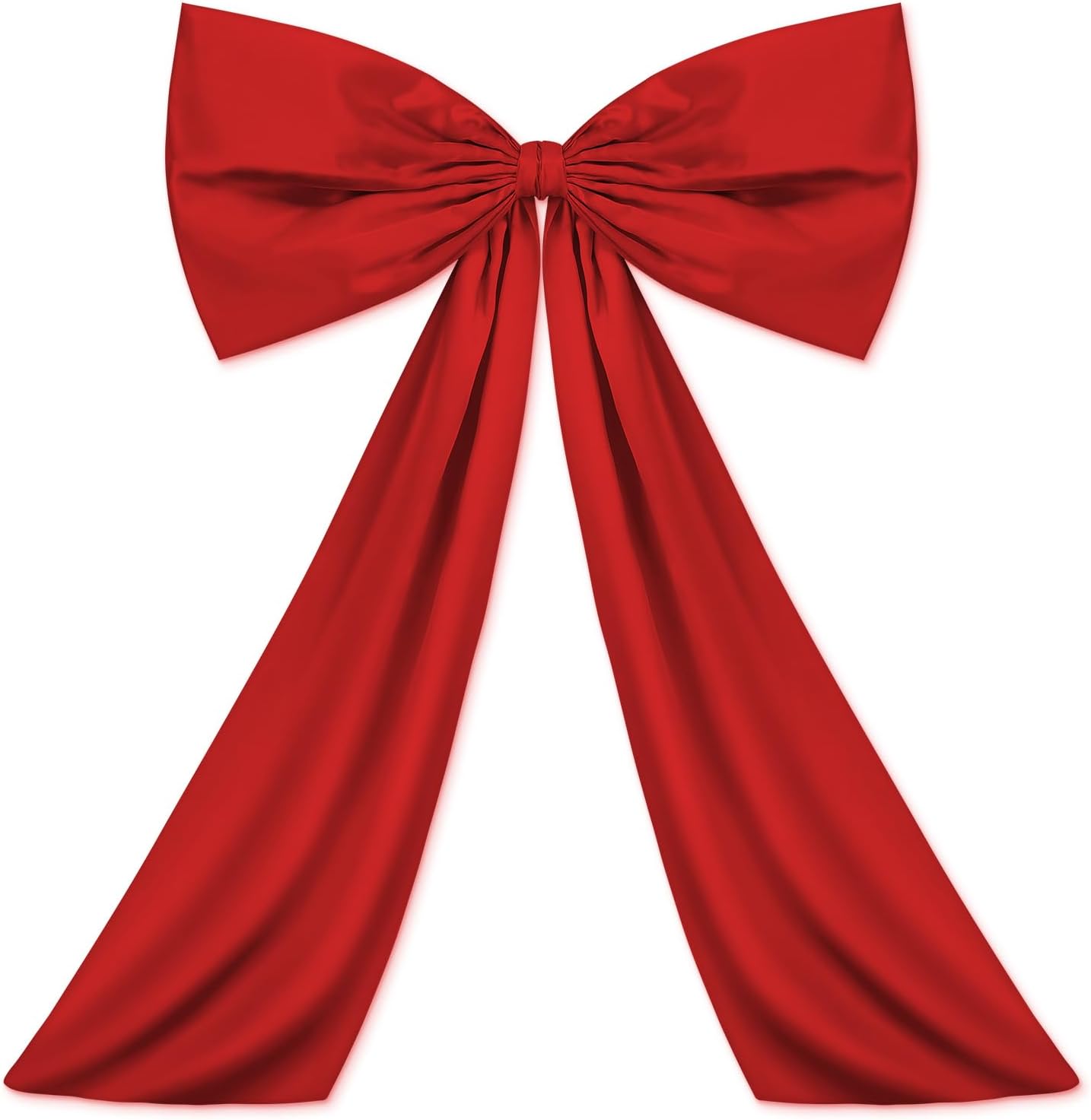 Wavwavw Large Red Bow Decor - Giant Satin Ribbon Tie for Birthday & Wedding Backdrop | 24 x 36 Inches