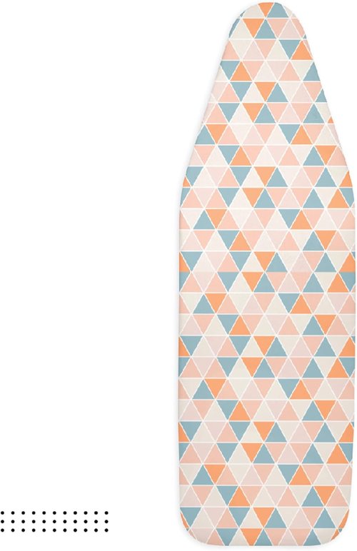 Encasa XO Ironing Board Cover - Thick 4mm Felt Padding, Scorch & Stain Resistant | 54"x15" Standard Size - [Design]