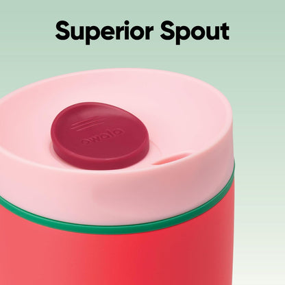 Owala SmoothSip 20 oz Insulated Stainless Steel Coffee Tumbler - Reusable Hot & Iced Coffee Mug | Pink/Red