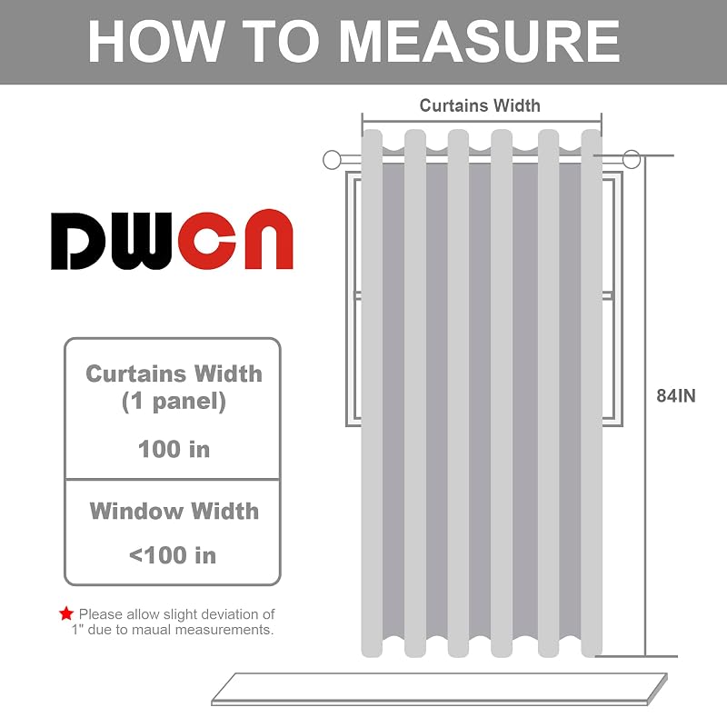 DWCN Burgundy 8.3ft W x 7ft H Privacy Room Divider Curtain Panel with Grommets - 100% Polyester, Blackout Thermal Partition for Patio Door, Living Room, Bedroom (Variation Burgundy+100"W x 84"L)