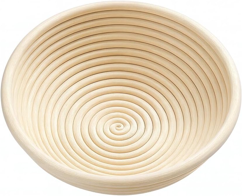 Saint Germain Bakery Premium Round Bread Banneton Basket - Ideal 9-Inch Brotform Proofing Basket with Liner