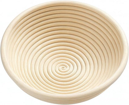 Saint Germain Bakery Premium Round Bread Banneton Basket - Ideal 9-Inch Brotform Proofing Basket with Liner