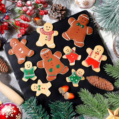 Christmas Cookie Cutter Set 18 Pcs Holiday Baking Molds Santa Tree Snowflake