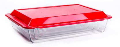 Set of 8 Tempered Glass Baking Pans by [Brand Name] - BPA-Free Lids, Oven & Microwave Safe | 1L, 1.7L, 2.8L, 4.2L