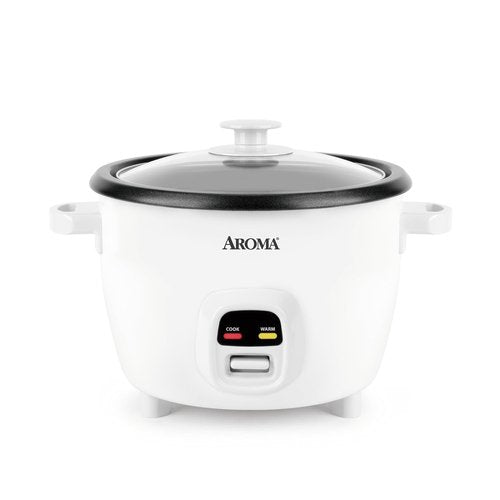 AROMA® Rice Cooker & Food Steamer - One-Touch Auto-Warm, 20 Cups Cooked Capacity (ARC-390NGP)