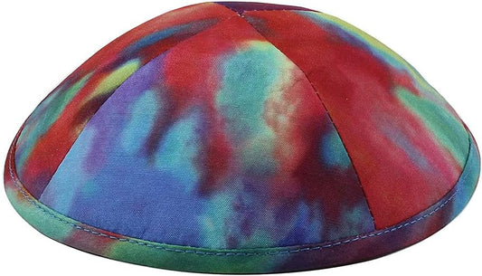 Zion Judaica Deluxe Tie Dye Kippah | Bulk Packs or Single Kippahs with Free Clips Included