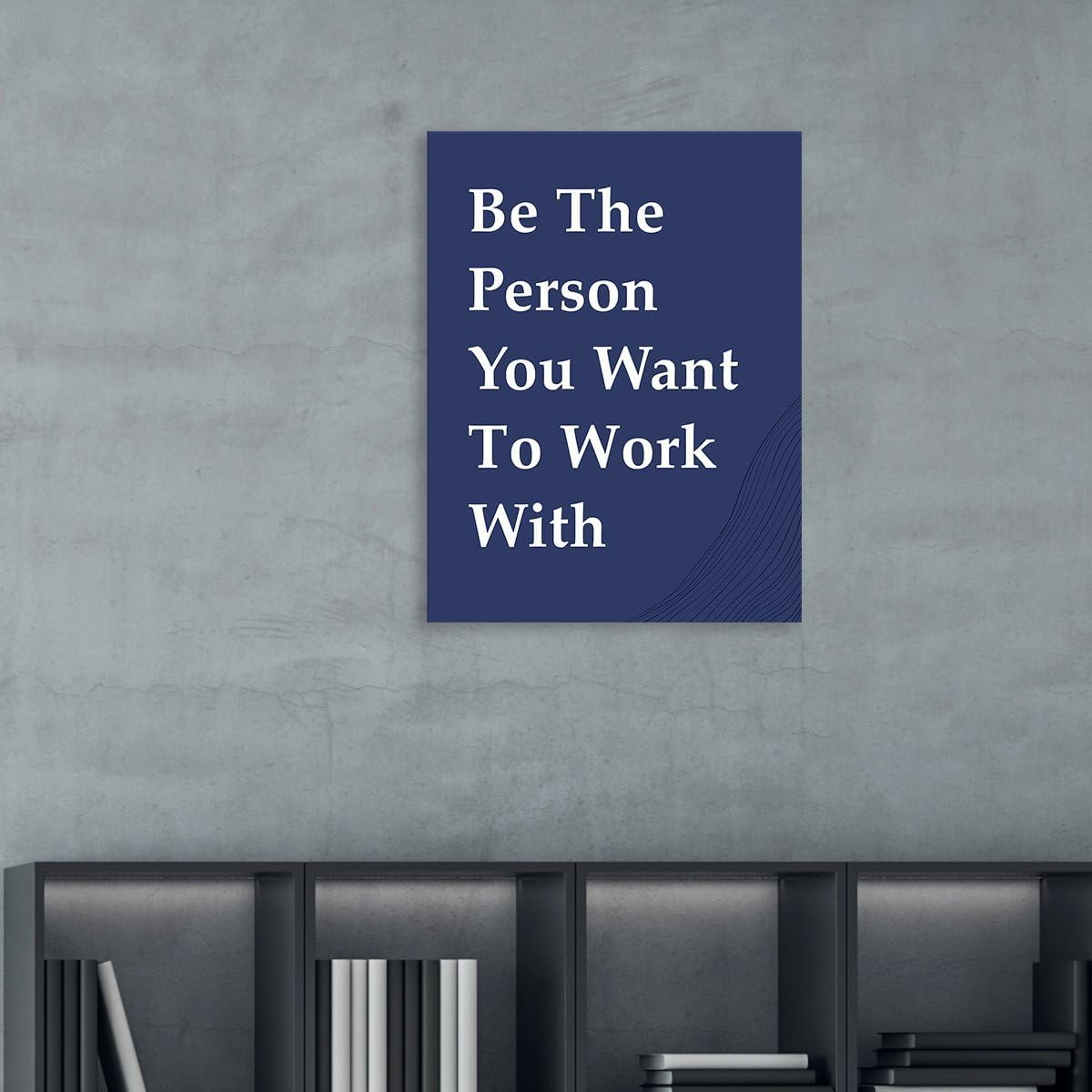 OTINGQD Motivational Wall Art - Inspirational Office Decor for Teamwork | Positive Canvas for Home & Cubicle