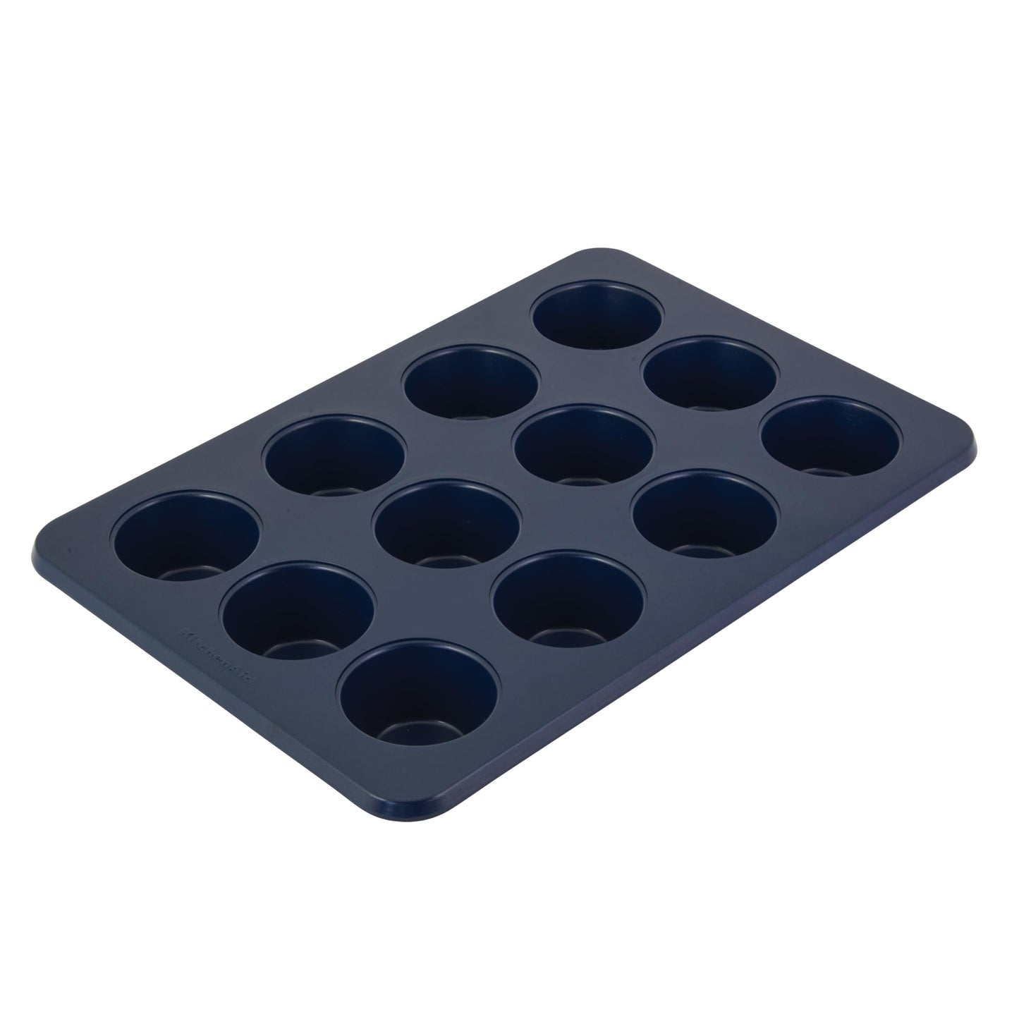 KitchenAid 12-Cup Nonstick Aluminized Steel Muffin Pan, Ink Blue