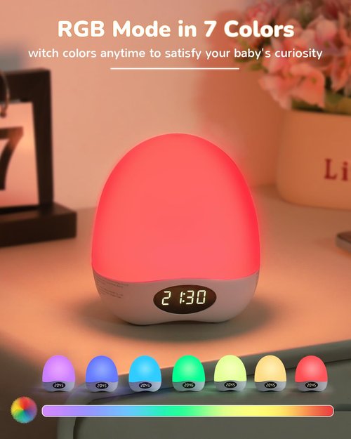 Egg Night Light for Nursery, Portable Rechargeable Baby Nightlight with Touch Control & RGB Color Changing, Dimmable Breastfeeding Lamp with Timer, Cute Wireless Night Light, Newborn Essentials