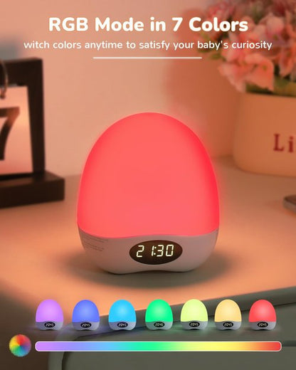Egg Night Light for Nursery, Portable Rechargeable Baby Nightlight with Touch Control & RGB Color Changing, Dimmable Breastfeeding Lamp with Timer, Cute Wireless Night Light, Newborn Essentials