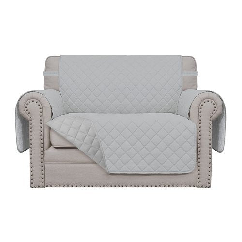Easy-Going Oversized Chair Sofa Slipcover Reversible Sofa Cover Water Resistant Couch Cover Furniture Protector Cover with Elastic Straps for Pets Dog (Oversized Chair, Light Gray/Light Gray)