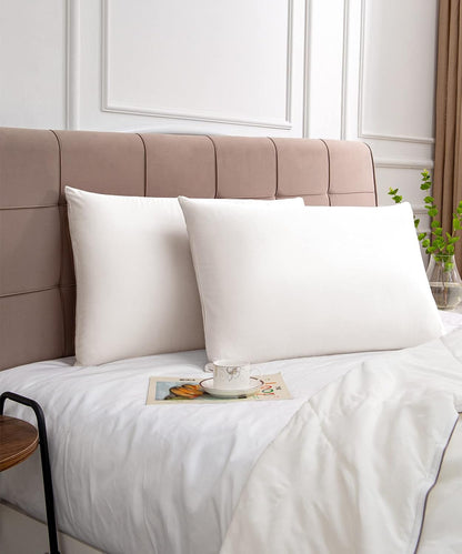 Warmstar King Size Cotton Pillow Cases - Set of 2, 600 Thread Count, Soft & Breathable, White 20x36 Inches