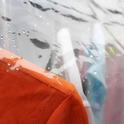 Ruibo Clear Garment Rack Cover - Dustproof & Waterproof Clothing Protector | 71x20x60 Inch