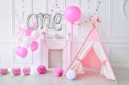 Silver One Balloons - Giant 1st Birthday Decorations for Boys & Girls | Perfect for 1 Year Old Celebrations