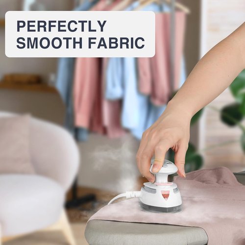 Beautural Mini Travel Steam Iron - Dual Voltage, Temperature Control, Non-Stick Soleplate | Ideal for Sewing & Quilting