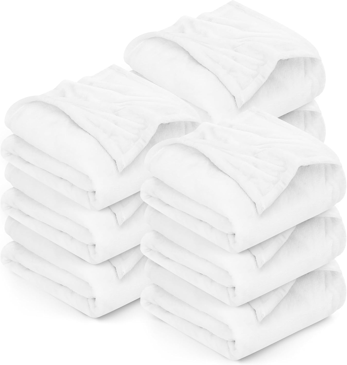 Utopia Bedding Fleece Blanket - Luxury Soft 300GSM Queen Size (90x90 Inch) | Bulk Pack of 9