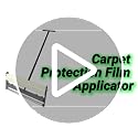 Carpet Protection Film Applicator with Dual Rollers - Adjustable Width, Quick Change