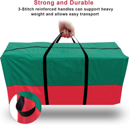 Skiennix Christmas Tree Bag - Heavy Duty 600D Oxford Material for 8 Ft Trees | Dampproof Storage with Reinforced Handles & Dual Zipper