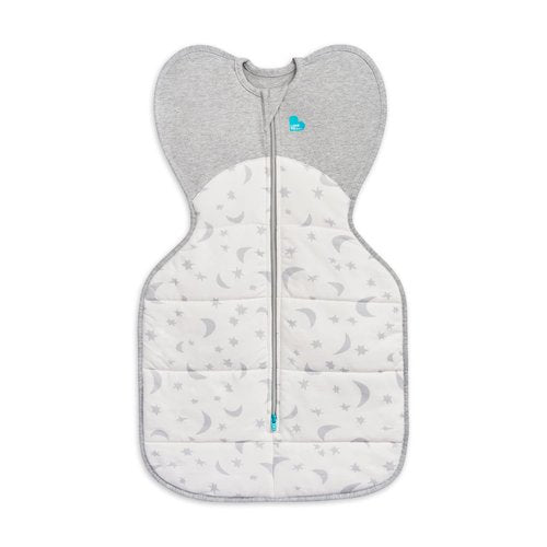 Love to Dream Swaddle UP Extra Warm 3.5 TOG, Dramatically Better Sleep, Allow Baby to Sleep in Preferred Arms Up Position for Self-Soothing, Snug Fit Calms Startle Reflex, White, Medium 13-19lbs
