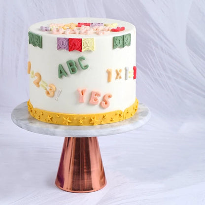 Skiennix Silicone Molds - 5-Piece Alphabet & Number Set for Baking, Candy & Cake Decoration