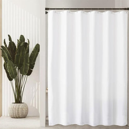 Felisa Waterproof Fabric Shower Curtain Liner with 6 Weighted Magnets,72 x 72 inch Hotel Quality & Soft Cloth Shower Curtain,Washable White Shower Curtain Liner for Bathroom