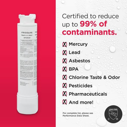 Frigidaire PureSource Ultra II Refrigerator Water Filter - 1 Count, White | Clean Drinking Water
