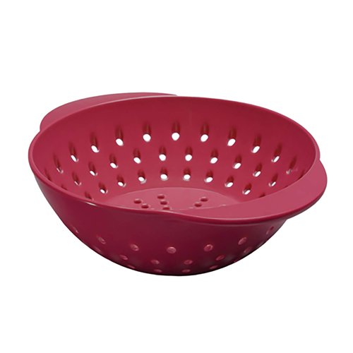 Tovolo Mini Berry Melamine Colander (Cayenne) - Small Food Strainer for Berries & Fruit/BPA-Free, Food-Safe, & Dishwasher-Safe