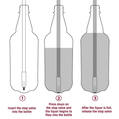 LURKA Wine & Mead Making Kit，Siphon Pump with 6 Feet of Tubing, Bottling Wand, Clamp, Bubble Airlock and Drilled Stopper，Wine Making Supplies for Beginners，Wine Wand and Auto Siphon Included