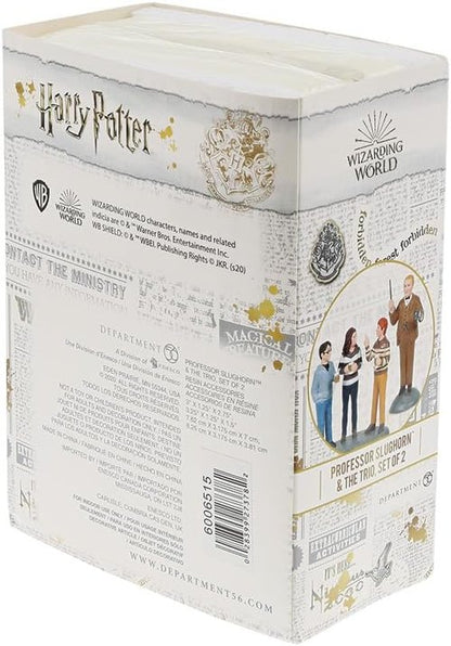 Department 56 Harry Potter Village Accessories - Professor Slughorn Figurine Set with Harry, Hermione & Ron | 2.8 Inch, Multicolor