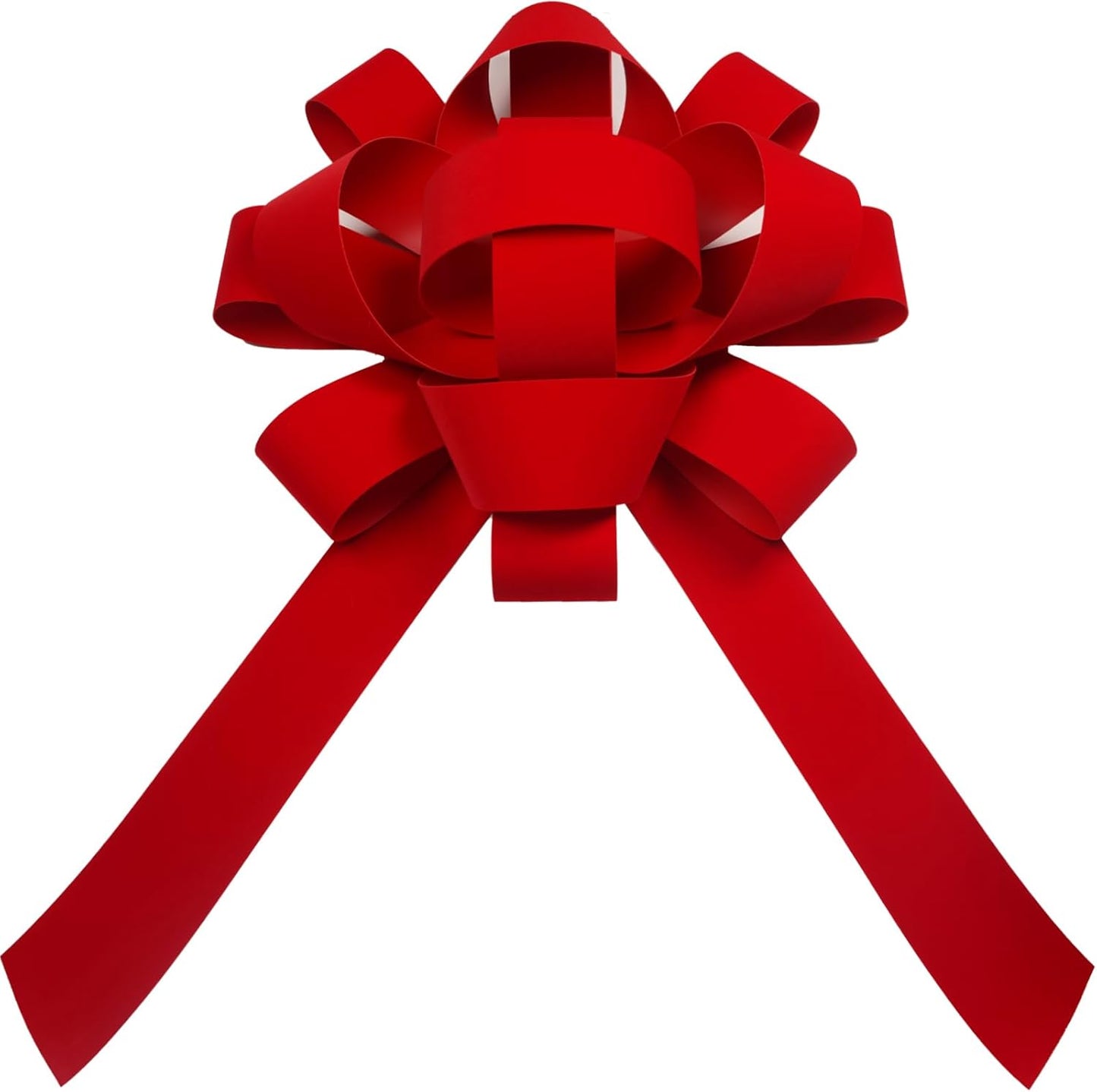 Skiennix 30" Giant Car Bow - Red Velvet, Weather Resistant & Non-Scratch Magnet Base (1 Pack)