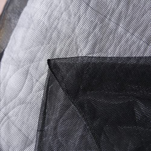 Black Sheer Bed Canopy for King, Queen & Full Size Beds - One Size