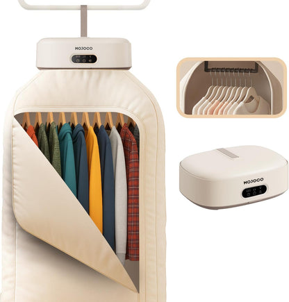 MOJOCO Portable Clothes Dryer - Compact Mini Dryer for Travel & Apartments | Quiet, Fast-Drying with Adjustable Timer