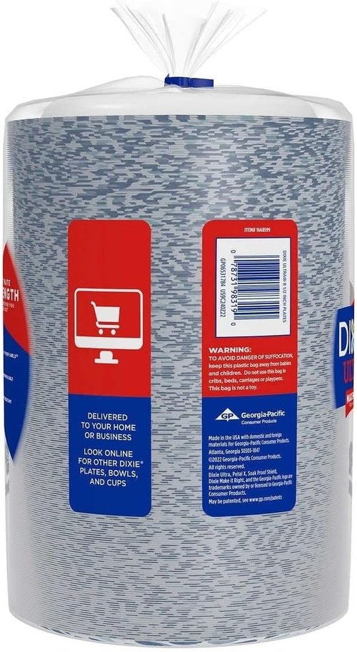 Dixie Ultra Disposable Paper Plates - 8.5 Inch Lunch & Light Dinner Size - 240 Count Pack