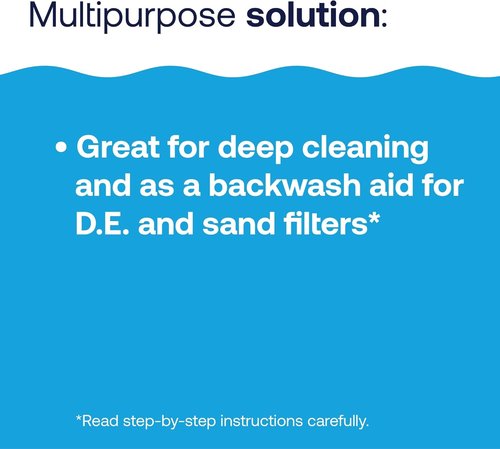 HTH 67071 Filter Cleaner for Swimming Pools - Effectively Removes Dirt, Oil & Grease for Clear Water