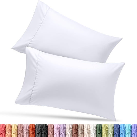 Utopia Bedding Standard Pillow Cases - Soft Brushed Microfiber - 2 Pack, Fade Resistant | 20 X 26 Inches, White
