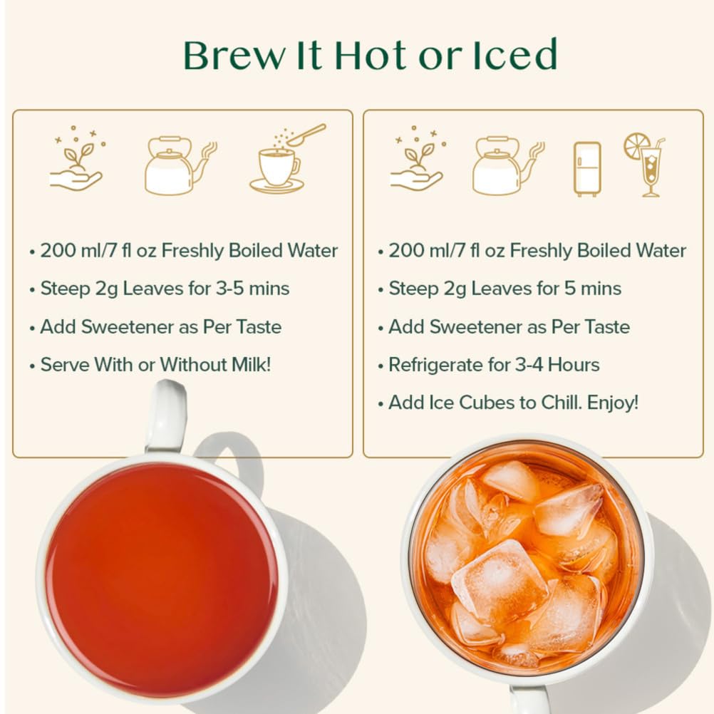 VAHDAM Original English Breakfast Tea - Strong & Aromatic Loose Leaf | Non-GMO, Gluten-Free | 340g/12oz - 170+ Cups