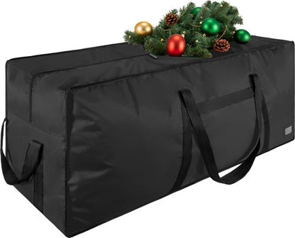 Heavy Duty Christmas Tree Storage Bag by [Brand Name] - Reinforced Handles & Dual Zippers | Fits 3FT-4.5FT Trees, Black