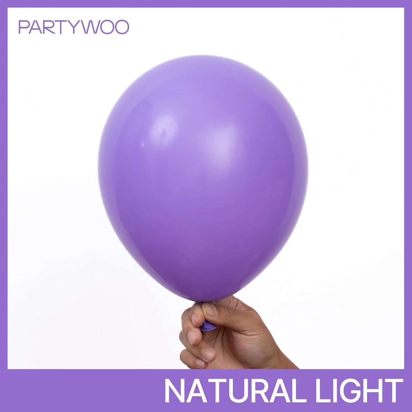 PartyWoo Purple Balloons - 100pcs 12 Inch Latex Balloons for Birthday & Wedding Decor