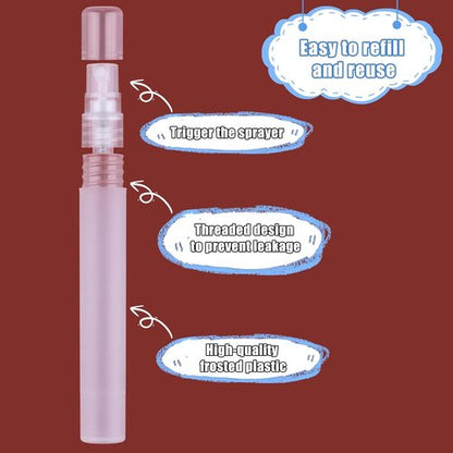 KINBOM Perfume Atomizers - 5 Pack 10ml Refillable Spray Bottles for Travel, Hair, Face & Plants