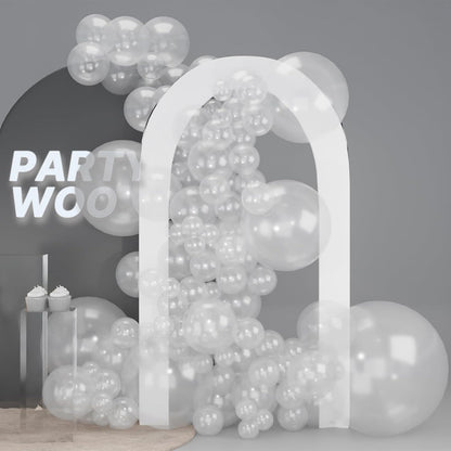 PartyWoo Clear Balloon Arch Kit - 127pcs in Various Sizes for Weddings, Graduations & Celebrations